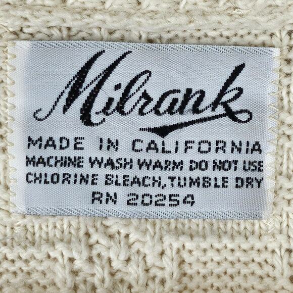 MILRANK MEN’S BEIGE CLASSIC STYLE KNIT SWEATER VEST WITH POCKETS –  SIZE MEDIUM - Picture 7 of 10